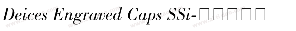 Deices Engraved Caps SSi字体转换